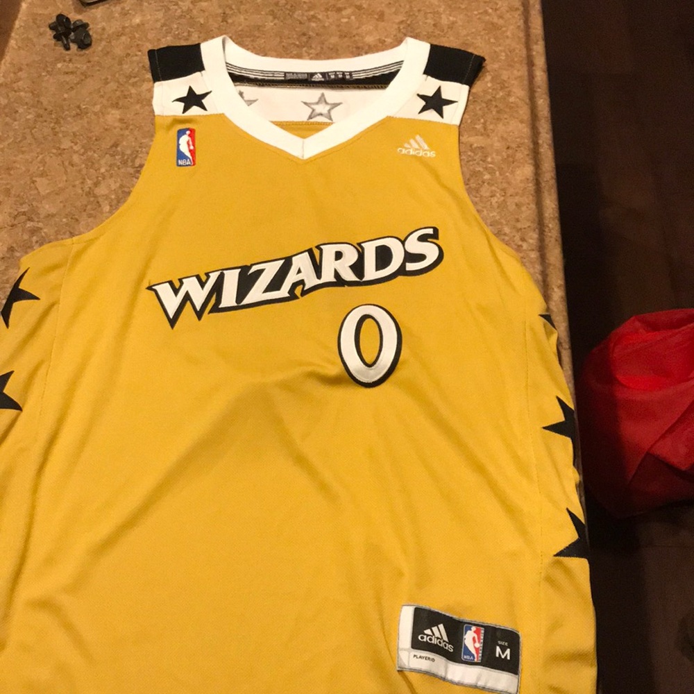 Gilbert Arenas Washington wizards gold jersey